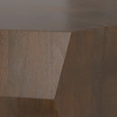 Eisley - Coffee Table With Geometric Design, - Walnut by HouseOfZazla