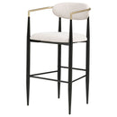 Tina Fabric Upholstered Bar Chair Beige (Set of 2)