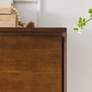 Sideboard, Buffet Cabinet With 2 Outlet Holes, Storage Cabinet For Entryway, Hallway, Living Room, Kitchen, Dining Room, Bedroom - Walnut by HouseOfZazla