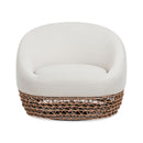 Willow - Upholstered Patio Deep Seating Armchair, Wicker Frame by Unique Piece Furniture