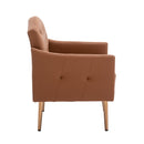 Accent Chair, leisure single sofa with Rose Golden feet