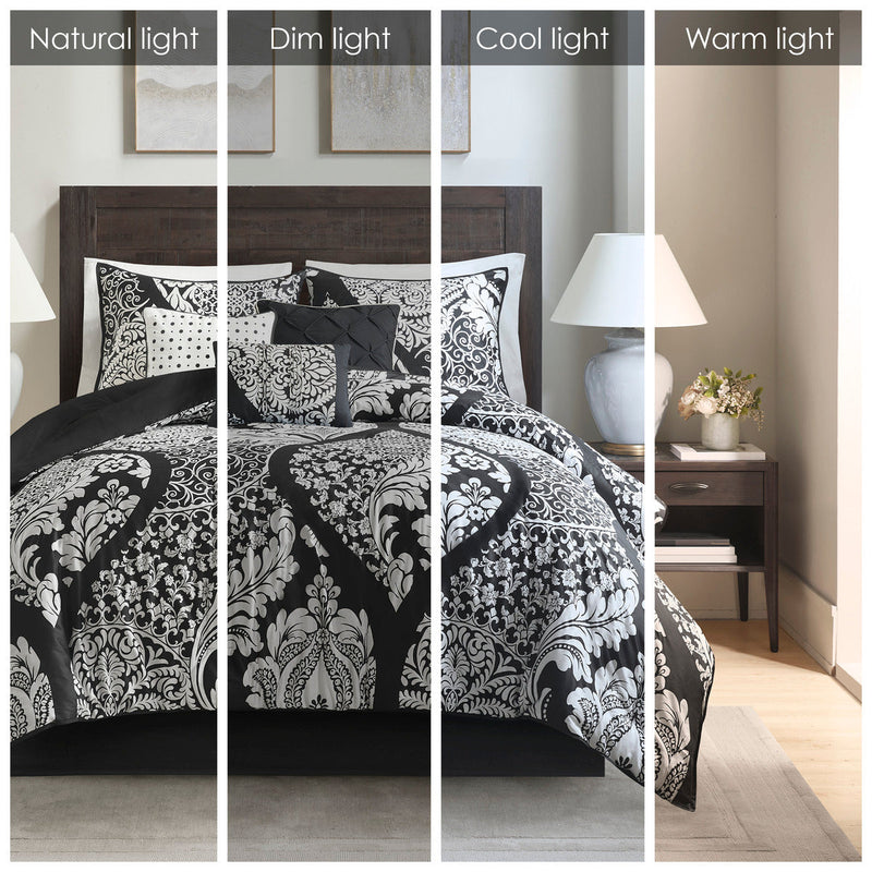 7 Piece Cotton Printed Comforter Set, photo 4 of 10