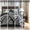7 Piece Cotton Printed Comforter Set
