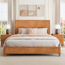 Platform Bed Frame & Tall Headboard by HouseOfZazla