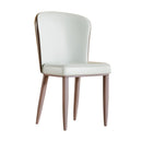 Dining Chair With Carbon Steel Legs, Comfortable Seating, (Set of 2) - White by Unique Piece Furniture