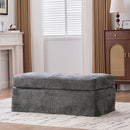 Ottoman Foot Stool With Metal Legs by Unique Piece Furniture