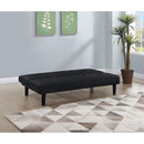 Boston - Tufted Convertible Sofa Bed Armless Design - Black by HouseOfZazla