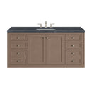 James Martin Chicago 60" Single Bathroom Vanity, Walnut Whisper