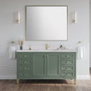 James Martin Chicago 60" Single Bathroom Vanity, Smokey Celadon