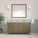 James Martin Chicago 60" Single Bathroom Vanity, Walnut Whisper