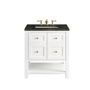 James Martin Breckenridge 30" Single Bathroom Vanity, Bright White