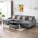 Nolan - Fabric 5 Piece Sectional Sofa With Interchangeable Legs by Unique Piece Furniture
