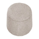 Elegant Round Storage Ottoman Upholstered