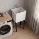 Bari Freestanding Plastic Laundry Utility Sink with Storage Cabinet by HouseOfZazla