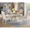 Elegant Dining Set Round Table And Side Chairs by HouseOfZazla
