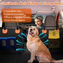 Dog Car Back Seat Cover With Zipper Mesh Window Storage Bags Waterproof 600D Oxford Cloth Car Seat Protector With Slide Flaps For Cars Trucks SUVs by GBruno Store