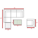 Stylish Entertainment Sectional Set, Outdoor Living