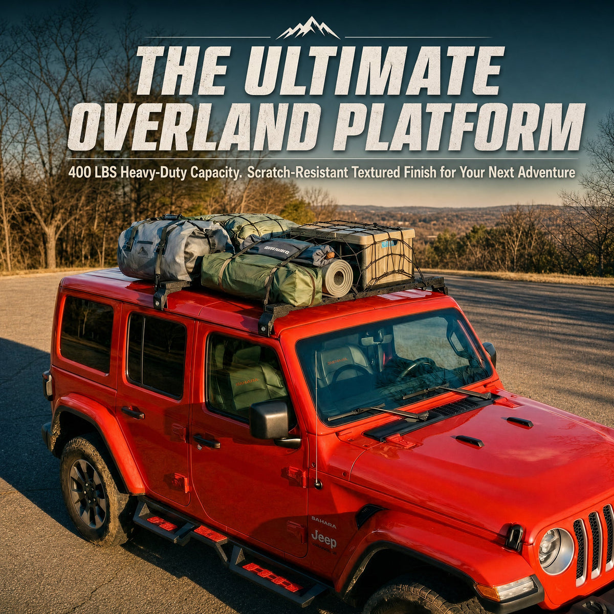 Roof Rack Cross Bars for Jeep Wrangler & Gladiator, photo 8 of 10