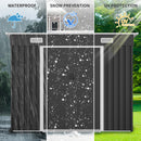 8x4ft Metal Shed with Sliding Door and Air Vents by HouseOfZazla