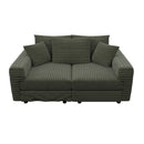 4 Seat Sofa, Modern Comfy Upholstered Sofa Cloud Couch, Deep Seat Couches With Soft Pillows
