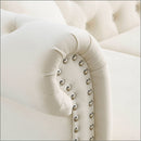 Chesterfield Sofa With Rolled Arms And Nailhead Trim by HouseOfZazla