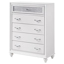 Randall - 5 Drawer Chest - White by HouseOfZazla