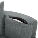 360° Swivel Accent Barrel Chair With 3 Removable Pillows For Living Room by HouseOfZazla