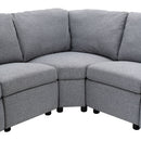 Power Recliner Sectional Sofa Home Theater Reclining Sofa With Two USB Ports, Two Storage Drawers For Living Room by HouseOfZazla