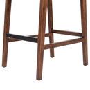 Andre - Counter Stool With Back - Pecan Brown by HouseOfZazla