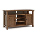 Amherst - TV Media Stand - Medium Saddle Brown by HouseOfZazla