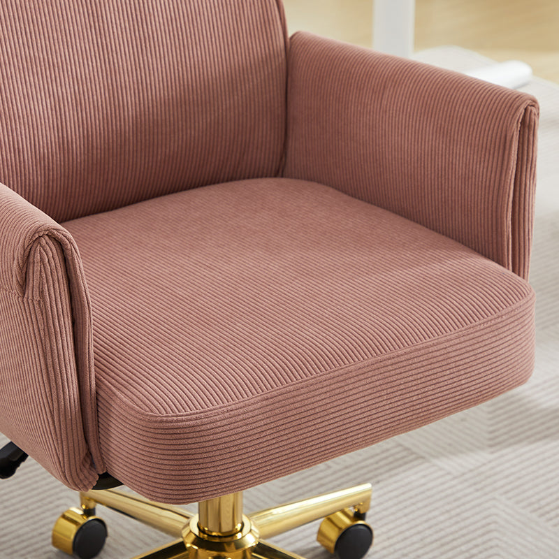 Mid-Back Liftable Office Chair in Light Pink, photo 5 of 10