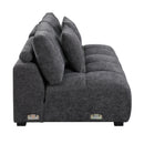 Chosen - Sectional Sofa With Toss Pillows With 2 Chaises With Ottoman - Gray by Unique Piece Furniture