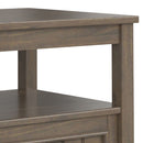 Lev - End Table With Bottom Drawer - Smoky Brown by HouseOfZazla