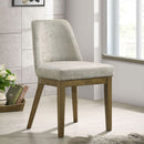 Bryant - Upholstered Dining Side Chair (Set of 2) - Light Tan by HouseOfZazla