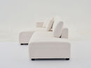Jessica - Lamb Wool Sectional Sofa With Chaise, Versatile Configuration by HouseOfZazla