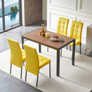 5 Piece Dining Set Including High Back Nordic Dining Chair & Creative Design Dining Table by HouseOfZazla