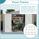 10 x 12 ft. Outdoor Storage Shed with Floor Frame Kit by HouseOfZazla