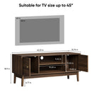 TV Stand, Entertainment Center With Storage, Media Console Table For Living Room - Walnut by HouseOfZazla