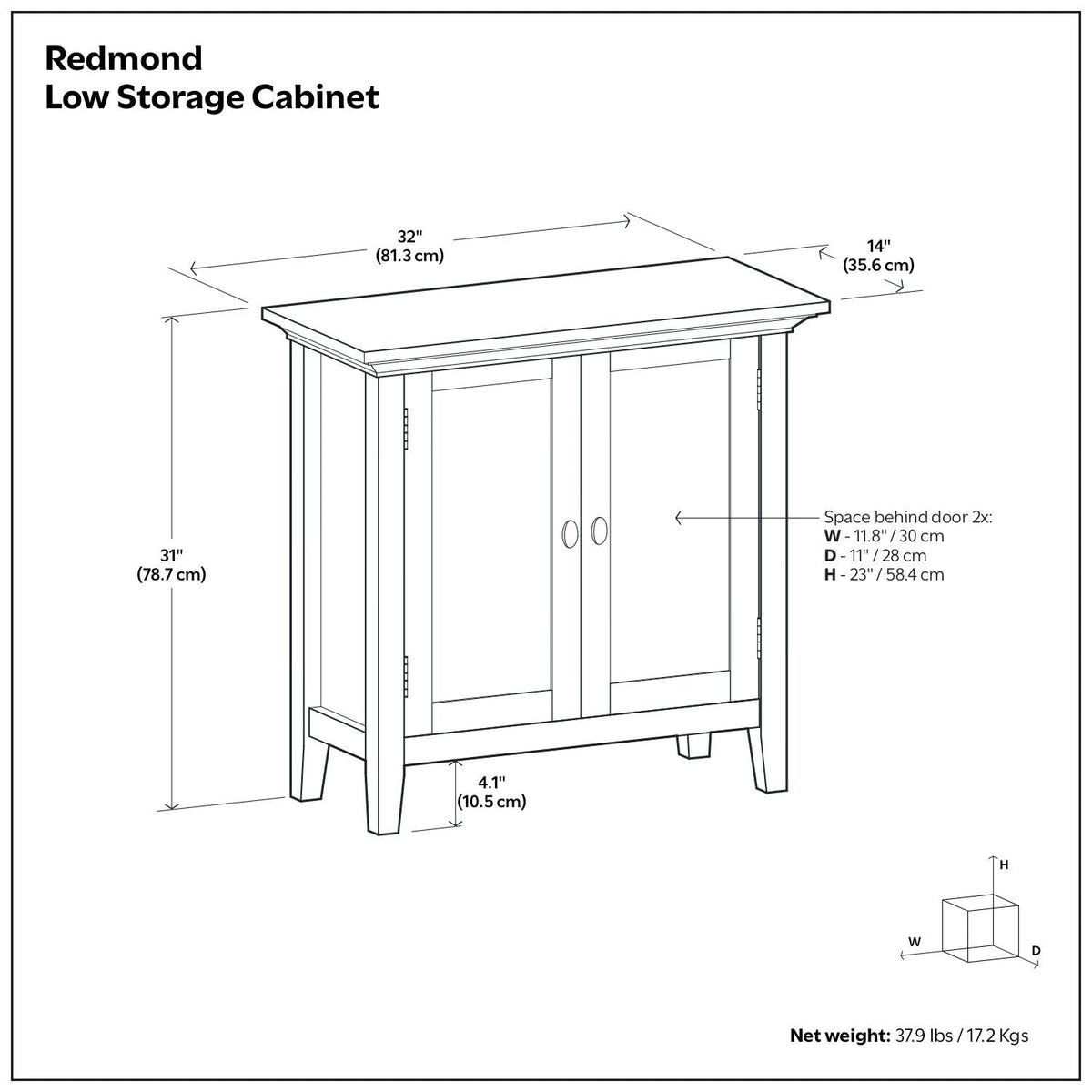 Redmond - Handcrafted Low Storage Cabinet, photo 23 of 33