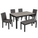 Modern Dining Table Set With Upholstered Chairs For Dining Room by Unique Piece Furniture
