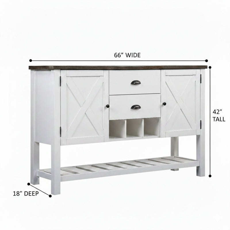 2 Drawer Server - Brown, photo 5 of 7