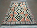 4' X 6' Vintage Handmade Turkish Melas Oushak Wool Rug Carpet Mehrab Red Nice