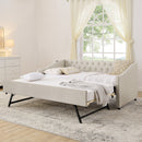 Upholstered Daybed With USB Charging & Pull Out Bed by HouseOfZazla