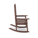 Traditional Porch Rocker Classic HDPE Poly Lumber For Porch, Patio, And Garden Comfort by HouseOfZazla