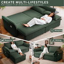 Multi-Functional 85-Inch Convertible Sofa Bed by HouseOfZazla