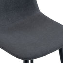 Modern Bar Chair Rounded Backrest (Set of 2) by HouseOfZazla