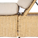 Adjustable Outdoor Wicker Chaise Lounge Chairs Set of 2