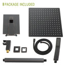 Dual Shower Head 16" Ceiling Mount Square Shower System With Rough In Valve by HouseOfZazla