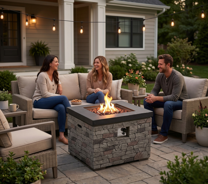 32-Inch Outdoor Fire Pit Table, photo 5 of 10