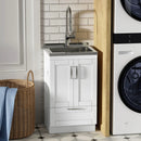 Reed - Deluxe Laundry Cabinet With Pull-Out Faucet And Stainless Steel Sink by Unique Piece Furniture